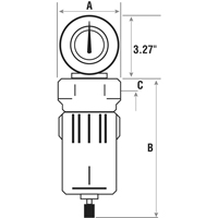 Filtres &agrave; air comprim&eacute;, Modulaire, 3/4" NPT, Drain Automatique Equipment World