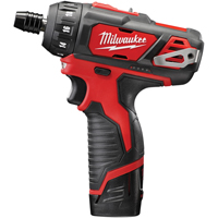 M12 Hex 2-Speed Screwdriver Kit, 1/4", 12 V, 275 in-lbs Max. Torque, Lithium-Ion Battery Equipment World