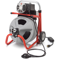 K-400 Drain Cleaning Machine with C-31 IW Cable, Electric, 3/8" Equipment World
