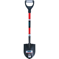 Heavy-Duty Round Point Shovel, Carbon Steel Blade, Fibreglass, D-Grip Handle Equipment World