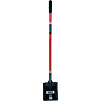Heavy-Duty Square Shovel, Fibreglass, Carbon Steel Blade, Straight Handle, 47-1/2" Long Equipment World