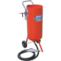 Pressure Abrasive Sandblasters, 6-25 CFM, 8.3 Gal. (10 US Gal) Tank Equipment World