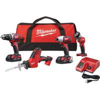 M18 Cordless 4-Tool Combo Kit, Lithium-Ion, 18 V Equipment World