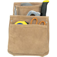 Drywall Pouches, Multiple Tool Holder, Leather, 3 Pockets Equipment World