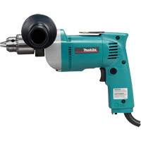 Variable Speed Drill, 1/2" Chuck, 6.5 A, 120 V, 0-550 RPM, Keyed Chuck Equipment World