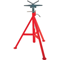 V Head High Pipe Stand #VJ-99, 71-132 cm Height Adjustment, 12" Max. Pipe Capacity, 2500 lbs. Max. Weight Capacity Equipment World