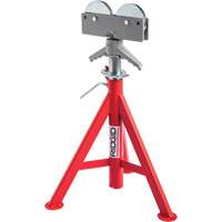 Roller Head Low Pipe Stand #RJ-98, 59-104 cm Height Adjustment, 12" Max. Pipe Capacity, 1000 lbs. Max. Weight Capacity Equipment World