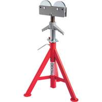 Roller Head Low Pipe Stand #RJ-98, 59-104 cm Height Adjustment, 12" Max. Pipe Capacity, 1000 lbs. Max. Weight Capacity Equipment World