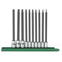 Jeu de douilles longues, Torx, Prise 1/4"/3/8", 10 mrcx Equipment World