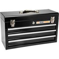 Portable Tool Box, 20" W, 3 Drawers, Black Equipment World