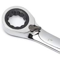 Jeu de cl&eacute;s &agrave; cliquets r&eacute;versibles SAE &agrave; 12 pans et 72 dents avec pochette &agrave; outils enroulable, Combinaison, 7 morceaux, Imp&eacute;rial Equipment World