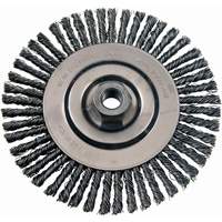 Wire Wheel Brushes, 4-7/8" Dia., 0.02" Fill, 5/8"-11 Arbor, Stainless Steel Equipment World