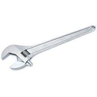 Adjustable Tapered Handle Wrench - Carded, 18" L, 2-1/16"/53 mm Max Width, Chrome/Polished Equipment World