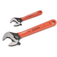 Black Oxide Wrench Set with Cushion Grips, Adjustable, 2 Pieces, Imperial and Metric Equipment World