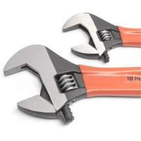 Black Oxide Wrench Set with Cushion Grips, Adjustable, 2 Pieces, Imperial and Metric Equipment World