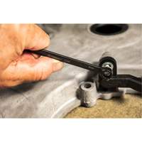 X6 Black Oxide Spline Ratcheting Wrench Set, Combination/Open-Ended, 7 Pieces, Metric Equipment World