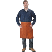 Leather Apron, Waist, 24" L, Lava Brown Equipment World