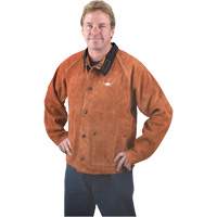 Welding Jacket, Leather, 4X-Large, Lava Brown Equipment World