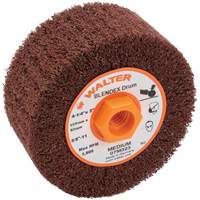 Blendex Surface Conditioning Drum, 4-1/4" Dia. x 2" W, 5/8"-11 Arbor, Medium Grit Equipment World