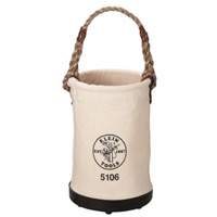 Straight-Wall Bucket, 14" H, Canvas, Beige Equipment World