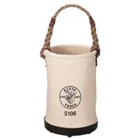 Straight-Wall Bucket, 9" L x 9" W x 14" H, Canvas, Beige Equipment World
