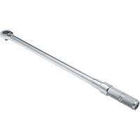 Ratcheting Head Micrometer Torque Wrench, Click, 1/2" Square Drive, 50 - 250 lbf. Ft Equipment World