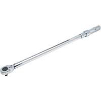 Ratcheting Head Micrometer Torque Wrench, Click, 1/2" Square Drive, 50 - 250 lbf. Ft Equipment World