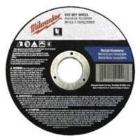 Meules &agrave; tronçonner &agrave; centre abaiss&eacute;, 4-1/2" x 0,045", Arbre de 7/8", Type 27, Oxyde d'aluminium, 13580 Tr/min Equipment World