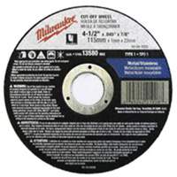 Depressed Centre Cut-Off Wheels, 5" x 0.045", 7/8" Arbor, Type 27, Aluminum Oxide, 13580 RPM Equipment World