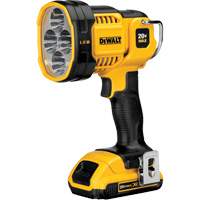 Projecteur &agrave; del pour chantier, DEL, 1000 Lumens, Piles Rechargeable Equipment World