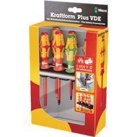 Jeu de tournevis isol&eacute;s 160 i / 168 i /6 VDE, 1000 V, 6 M Equipment World