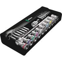 Zyklop Imperial Metal Ratchet with Switch Lever Set, 29 Pcs, 1/2" Drive Size Equipment World