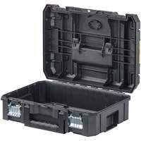 TSTAK&reg; II Tool Box with Flat Top, 17-1/4" x 13" x 6-3/8", Black Equipment World