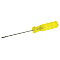 Tournevis &agrave; fente d'&eacute;lectricien, Tige de 1/8", Ronde, 7-1/4" lo, Prise en Plastique Equipment World