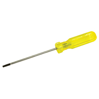 Tournevis &agrave; fente d'&eacute;lectricien, Tige de 5/32", Ronde, 7-3/4" lo, Prise en Plastique Equipment World