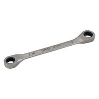 Double Box End Gear Ratcheting Wrench, 12 Point, 5/16" x 3/8", Plain Finish Equipment World