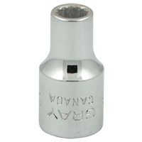 Douille, 3/16", Prise 1/4", 12 pans Equipment World