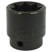 Socket, Impact, 1", 1/2" Drive, 8 Points Equipment World