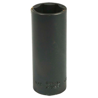 Socket, Impact, 3/4", 3/8" Drive, 6 Points, Deep Equipment World