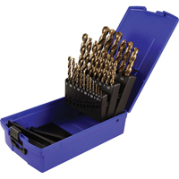 Drill Bit Set, 25 Pieces, High Speed Cobalt Equipment World