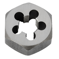Hex Rethreading Die Nut, 1"/1-1/16" Dia., 3/8"-18 Thread, Carbon Steel/Chromium Steel Equipment World