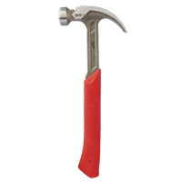 Curved Claw Smooth-Face Hammer, 20 oz., Solid Steel Handle, 14" L Equipment World