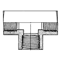 Female Pipe Tees, Brass, 1/8" Equipment World