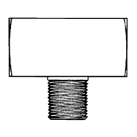 Male Branch Tee, Brass, 1/8" Equipment World