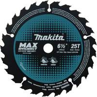 Max-Efficiency Circular Saw Blade, 6-1/2", 25 Teeth, Laminate/Wood Use Equipment World