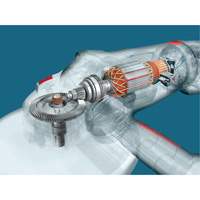 Grande meule angulaire &agrave; haute performance, 9", 120 V, 15 A, 6500 Tr/min Equipment World