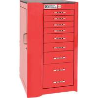 Armoire compl&eacute;mentaire gauche de s&eacute;rie Pro+, 8 tiroirs, 19" la x 19" p x 36-1/2" h, Rouge Equipment World