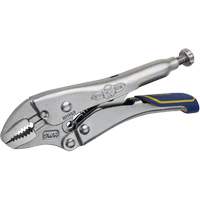 Fast Release Locking Pliers with Wire Cutter, 5" Length, Curved Jaw Equipment World