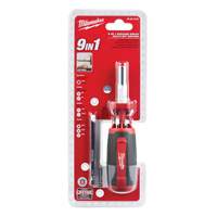 Tournevis &agrave; embouts multiples 9 en 1, 9" lo, Prise Coussin&eacute;e Equipment World