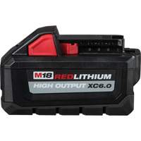 Bloc-pile M18 Redlithium High Output 6.0, Lithium-ion, 18 V, 6,0 Ah Equipment World